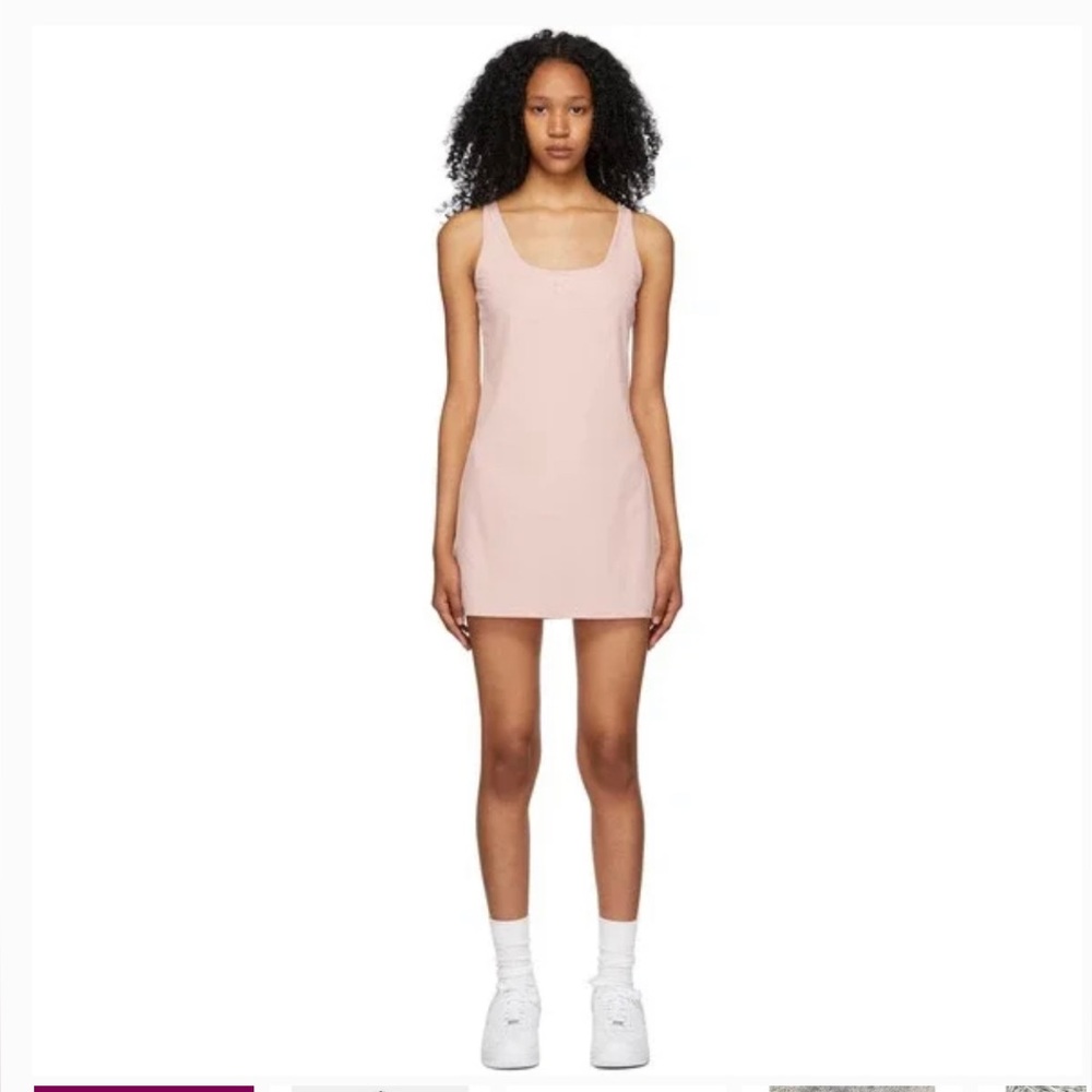 Nike Bliss Luxe Training Dress Pink Sz M Bodysuit Stretch   2049